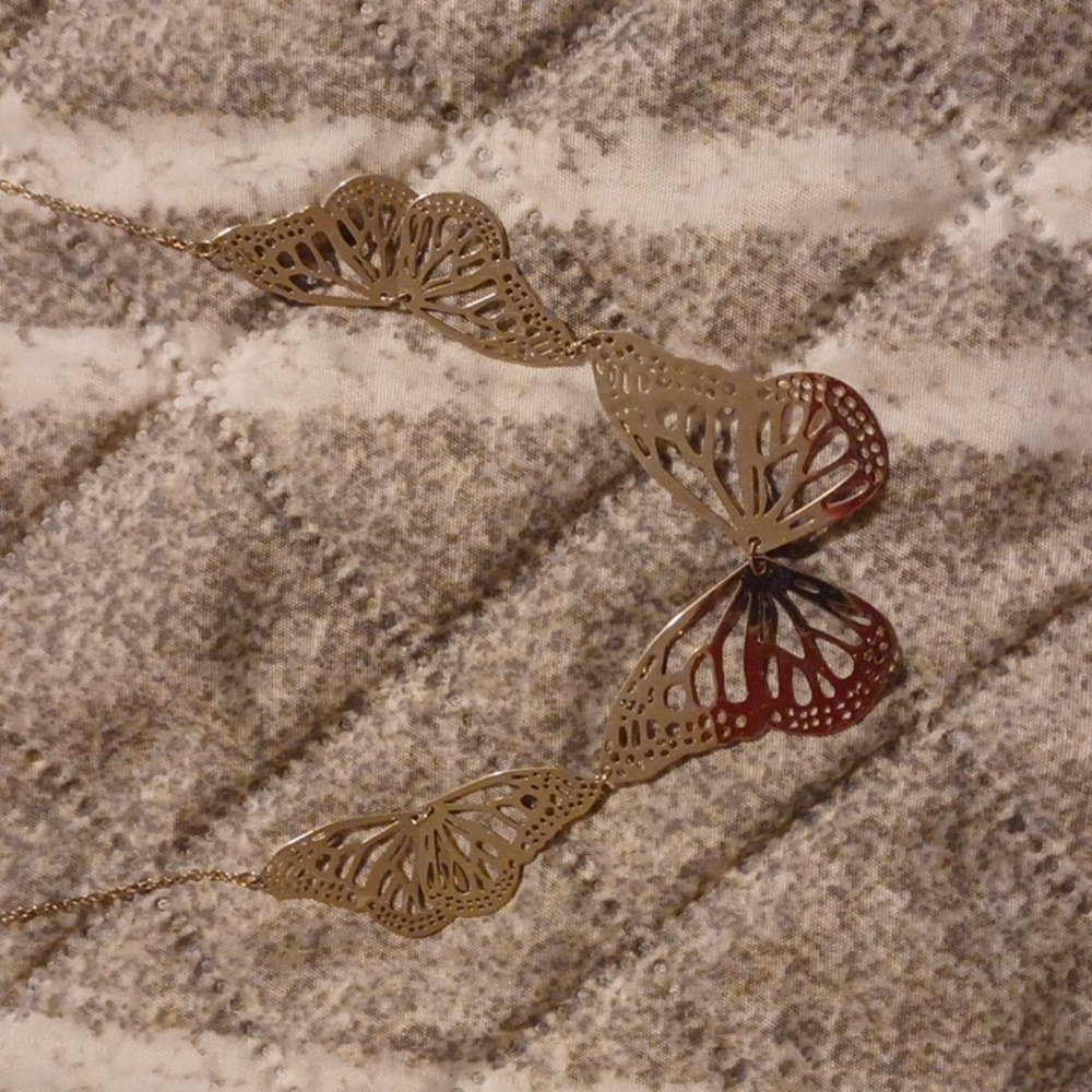 Silverstone butterfly necklace